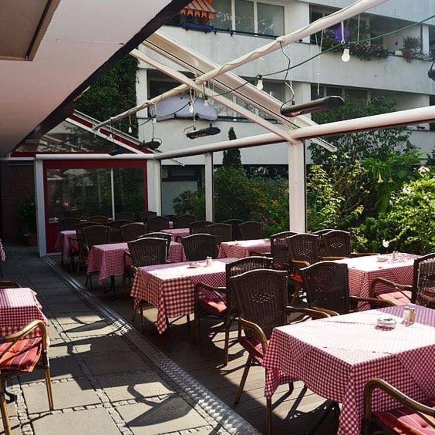 Außenbereich des Restaurants